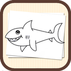 Learn How To Draw shark Zeichen
