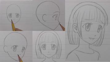 How to draw anime step by step Cartaz