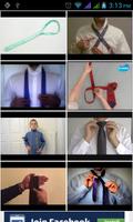 How to Tie a Tie steps poster