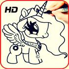 How to draw My Little Pony Easy icon