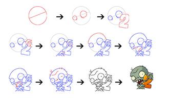 How to Draw Zombies Vs Plant capture d'écran 2