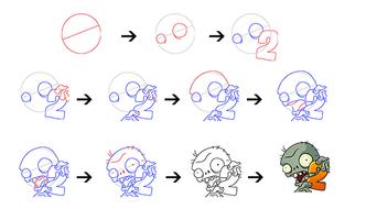 How to Draw Zombies Vs Plant imagem de tela 2