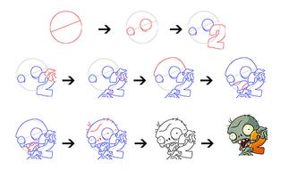 How to Draw Zombies Vs Plant स्क्रीनशॉट 2