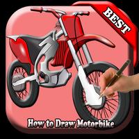 как рисовать мотоцикл постер