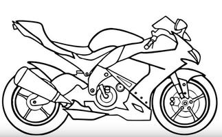как рисовать мотоцикл скриншот 3