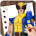 Draw Wolverine Lesson icon