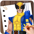 APK Draw Wolverine Lesson