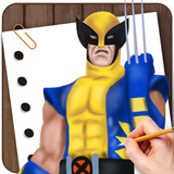 Draw Wolverine Lesson ícone