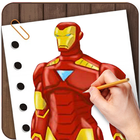 Drawing Avengers War lessons icône