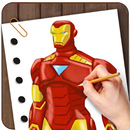 Drawing Avengers War lessons APK