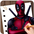 Drawing Deadpool Lessons Pro icône