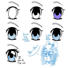 How to Draw Anime Eyes Zeichen