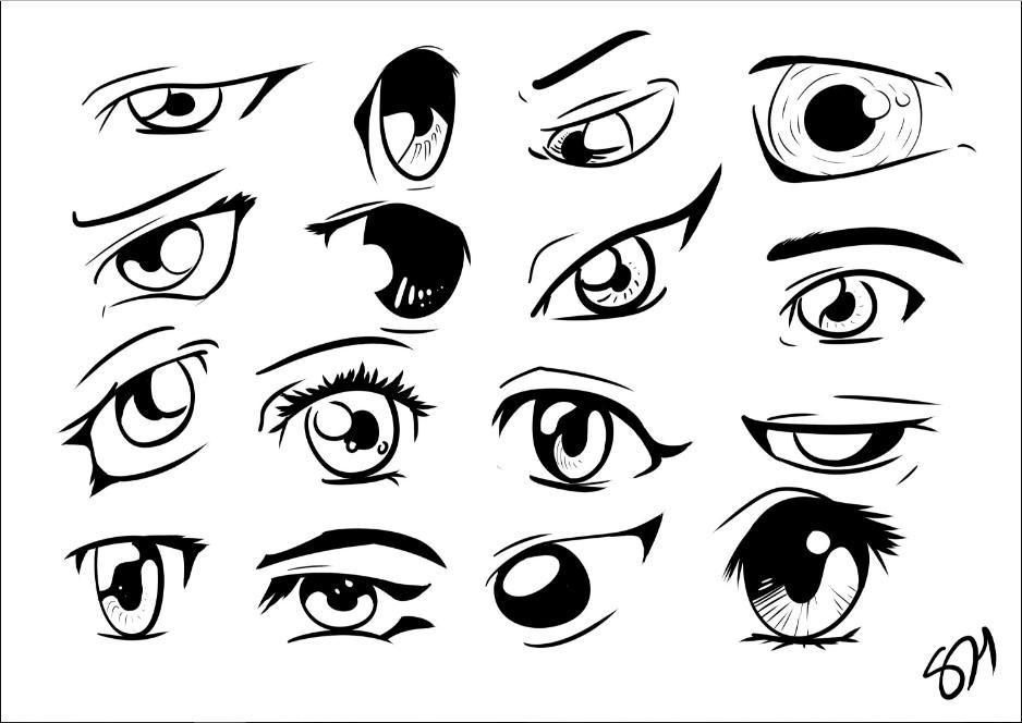 Cara Menggambar Mata Anime Perempuan Neofotografi