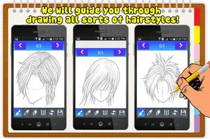How To Draw Anime Hair Manga تصوير الشاشة 1