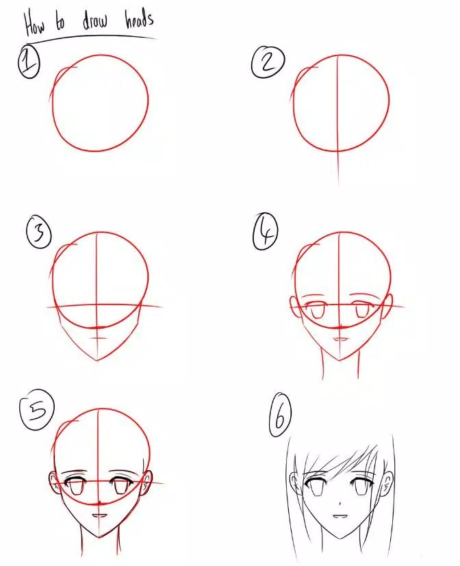Desenhos de Anime - Como desenhar Anime passo a passo