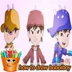 how to draw boboiboy step by step icône