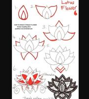 How to Draw Flowers Affiche