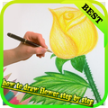 comment dessiner une fleur pas à pas