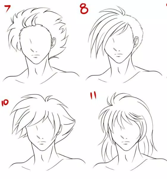 como desenhar cabelo  Cabelo desenho, Esboço de cabelo, Cabelo de