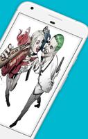 How to Draw Harley quinn and joker step by step capture d'écran 3