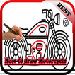 How to Draw Motorcycle - for Beginner and Kid