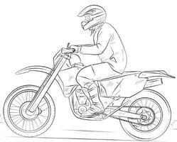 comment dessiner une moto - pour débutant et enfa Affiche