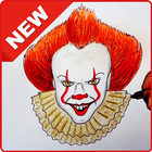 how to draw pennywise icon