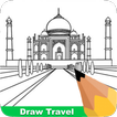 How To Draw Travel Places