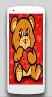How to draw a valentines teddy bear with a heart ảnh chụp màn hình 1