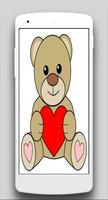 How to draw a valentines teddy bear with a heart ảnh chụp màn hình 3