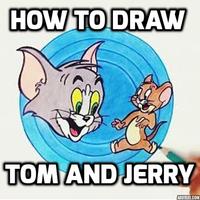 How to Draw a Tom and Jerry poster