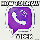How to Draw a Viber 아이콘
