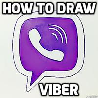 How to Draw a Viber poster