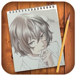 How to draw Boungou anime Strey Dog (learn)