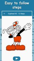 How To Draw Cuphead Characters Step By Step Easy capture d'écran 3