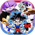 How to draw Dragon Ball Super Characters آئیکن