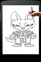 How to draw Dragon Ball Super Characters ảnh chụp màn hình 2