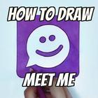 How to Draw a MeetMe ไอคอน