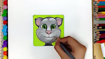 How to Draw a My Talking Tom capture d'écran 1