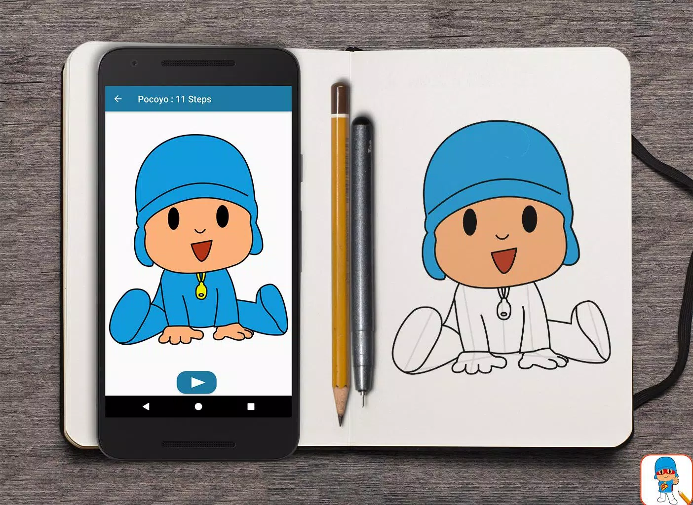 COMO DESENHAR POCOYO / HOW TO DRAW POCOYO