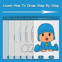 How To Draw Pocoyo Characters Step By Step Easy screenshot 1