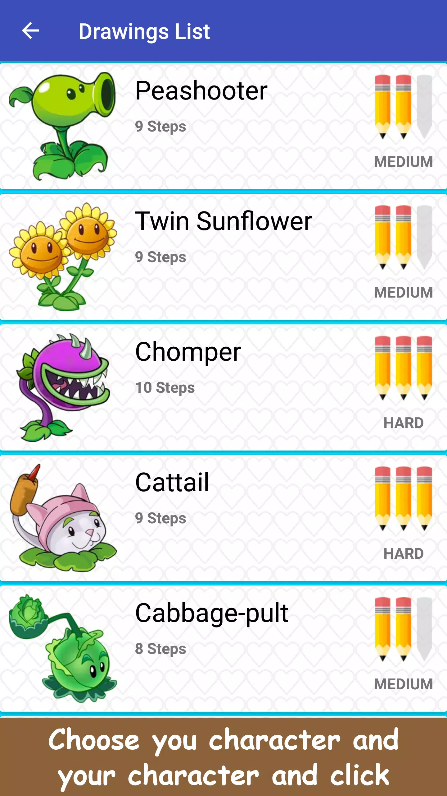 plants vs zombies characters names