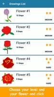 How to draw A Rose And Flowers Easy Step by Step Affiche