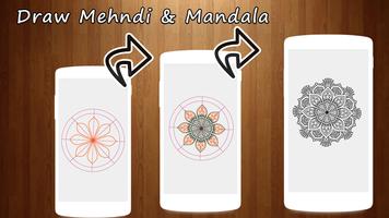How to draw Mehndi & Mandala Affiche