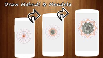 How to draw Mehndi & Mandala Ekran Görüntüsü 1