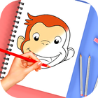 How to Draw Curious George آئیکن