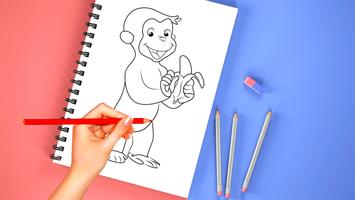 How to Draw Curious George ภาพหน้าจอ 1