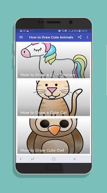 Spiksplinternieuw Leer leuke dieren tekenen - Stap voor stap for Android - APK Download TB-77