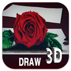 How To Draw Flowers 3D icône