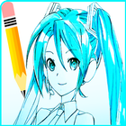 How To Draw Anime characters step by step آئیکن